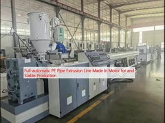 Volledig automatische PE-buis-extrusielijn, in motor vervaardigd voor en stabiele productie