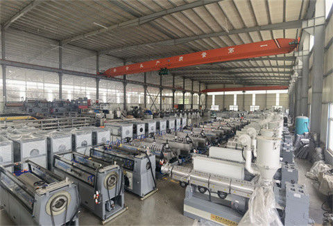 Plastic Cable Protecting Corrugated Pipe Extruder , PE Corrugated Pipe Making Machine