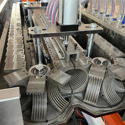 PLC Controlled Single Screw Extruder Machine Double Wall Corrugated Hose Machine
