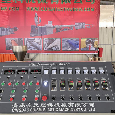 PLC / Touch Screen Control System Dual Screw Extruder Press For Plastic Extrusion Production Line