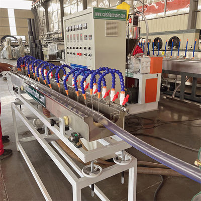 PE PP PVC Corrugated Pipe Extrusion Line with Sj75/30 Single Screw Extruder Speed Of Line 0.6-3m/min