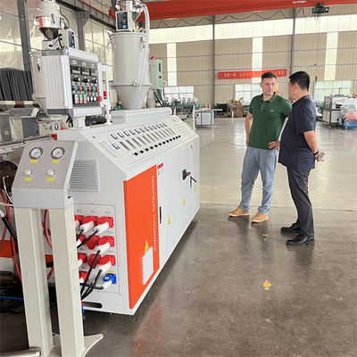 SGS Spiral Pipe Extrusion Line High Speed PE Corrugated Pipe Machine