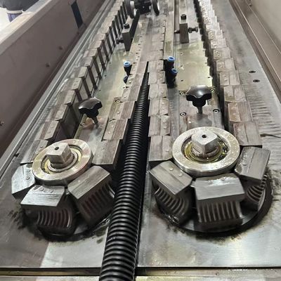 10mm-50mm Diameter Single Wall Corrugated Pipe Machine With 3 Cooling Zones And PLC Control System