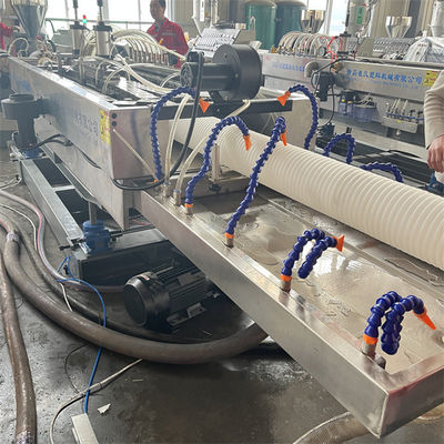 Single Screw Extruder Double Wall Corrugated Pipe Extrusion Machine for 50-160mm Diameter Pipes