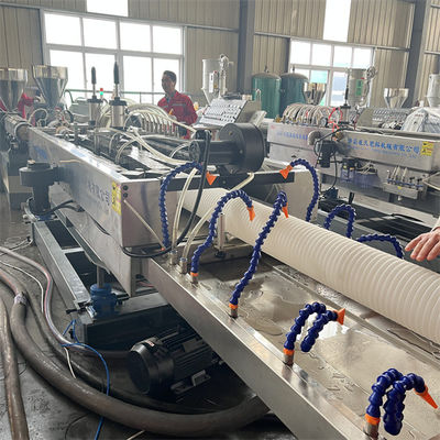 Double Wall Corrugated Pipe Making Machine for Pipe Od 110mm / Pipe Speed 5-6m/min