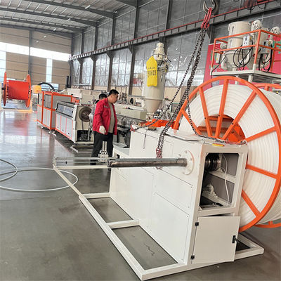 Sj75 30 Single Screw Extruder COD Corrugated Pipe Extrusion Line for HDPE Cable Duct PE PP PVC Production