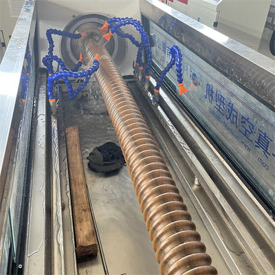 Water Cooling PE Carbon Spiral Reinforced Pipe Production Line Equipment with Motor Power 37-55kw