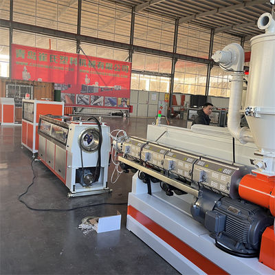 37-55kw PE Pipe Production Line With Hitachi Inverter And 100m/Roll Automatic Winder