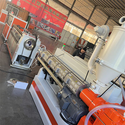 PE PP Single Wall Corrugated Pipe Machine With Forming Machine