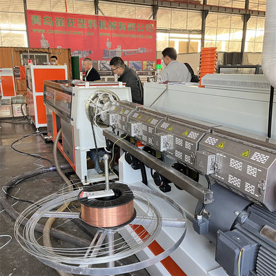 0.6-3m/Min Single Screw Extruder Corrugated Pipe Extrusion System