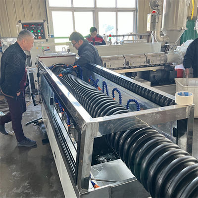 Customizable PE Spiral Pipe Extruder with Motor Power 37-55kw and Pipe Id 50-200mm