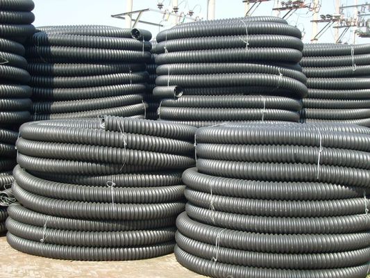Water Cooling Method Spiral Pipe Extrusion Line For PE PP Production