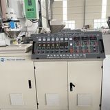 45 Steel Mould Material Single Wall Corrugated Pipe Machine For 75KG/H Extruder Output And 19mm-50mm Pipe Diameter