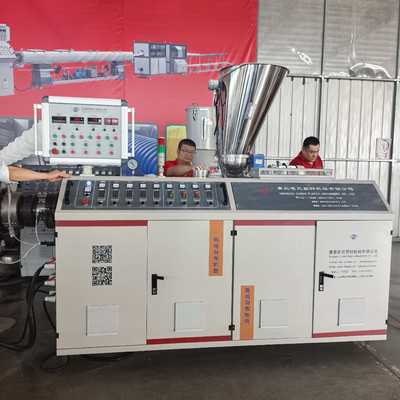 PLC/Touch Screen Controlled Twin-Screw Plastic Extruder for Precise Production PVC Conduit