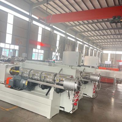 1 Year Gurantee Carbon Corrugated Tube Production Line Featuring Extruder Sj75/30 Single Screw Extruder